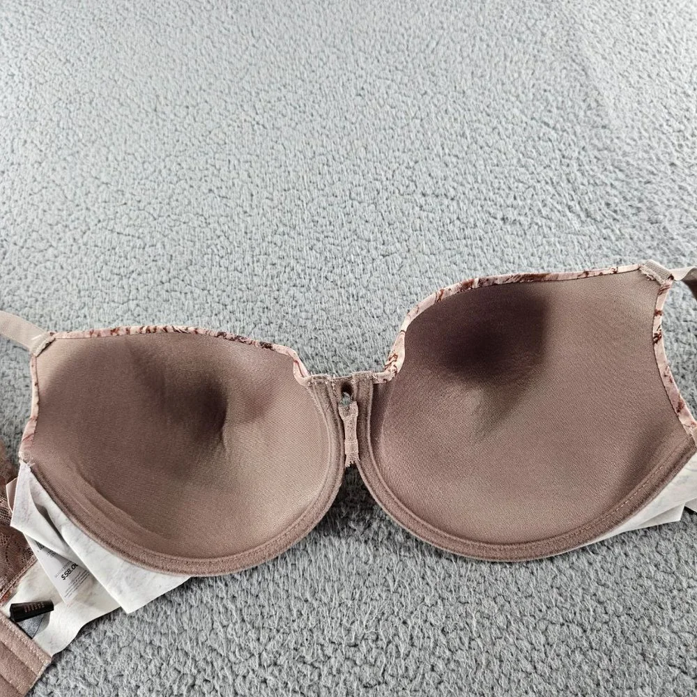 Danskin Intimates Bra Womens 38DD Beige Underwire Push Up Back Smoothing_6